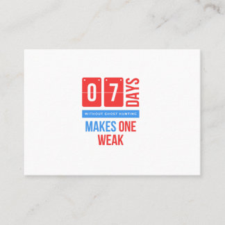 7つの日で幽霊狩りがないと1つが弱くなります.pn コーリングカード
