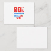 7つの日で幽霊狩りがないと1つが弱くなります.pn コーリングカード (正面/裏面)