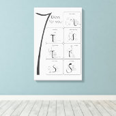 7つの日 キャンバスプリント (インサイチュ (ウッドフロア))