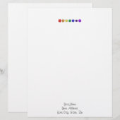 7つの水平チャクラ レターヘッド (正面/裏面)