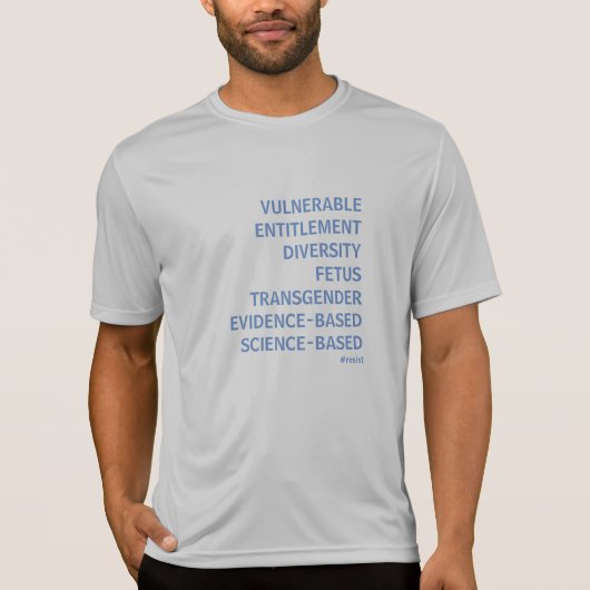 7つの禁止された単語 Tシャツ (正面)