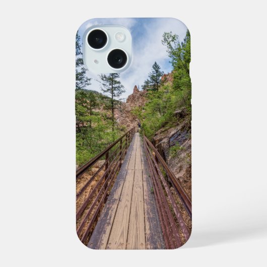 7つの秋歩道橋iPhoneケース iPhone 15ケース (裏面)