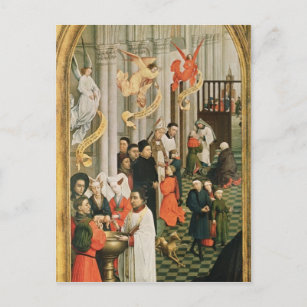 7つの秘跡の祭壇の背後の飾り ポストカード