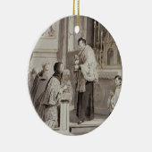 7つの秘跡: 聖餐1779年(茶色ペン セラミックオーナメント (右)