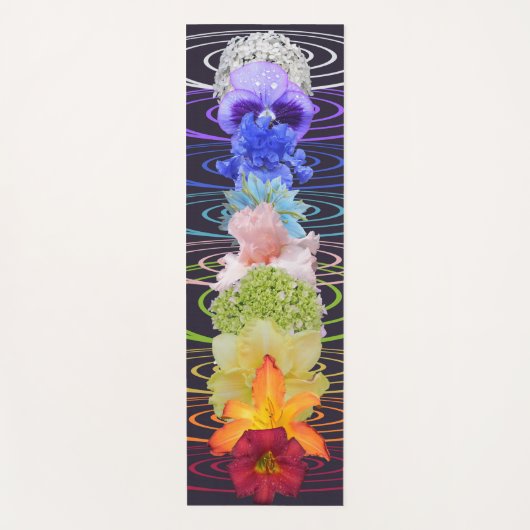 7つの花のチャクラの美しい基部 ヨガマット (正面)