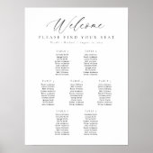 7つの表(ウェルカムシーティングチャート) ポスター (正面)
