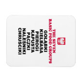 7つの食品群をポーランド語 マグネット (横)