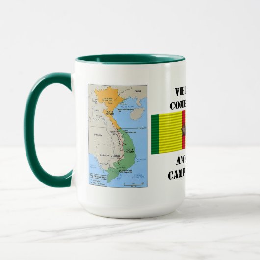 7つ星の海兵隊ベトナム戦争と戦う マグカップ (左)