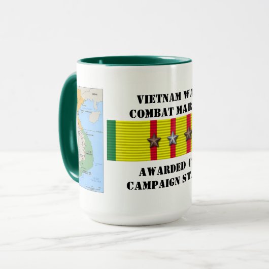 7つ星の海兵隊ベトナム戦争と戦う マグカップ (正面左)