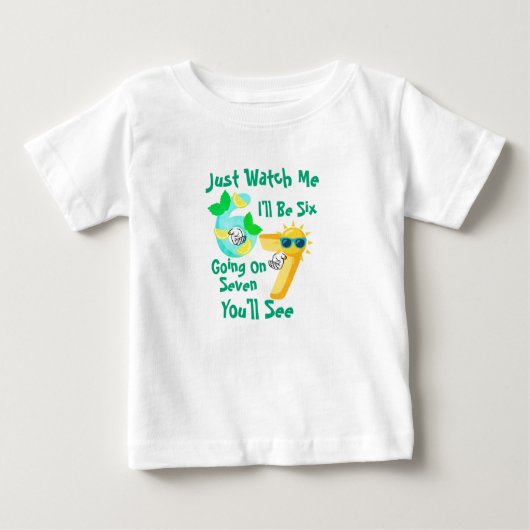 7になるぞ、見てろよ！ ベビーTシャツ (正面)