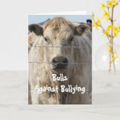 7の#6をいじめることに対する雄牛 カード (黄色い花)