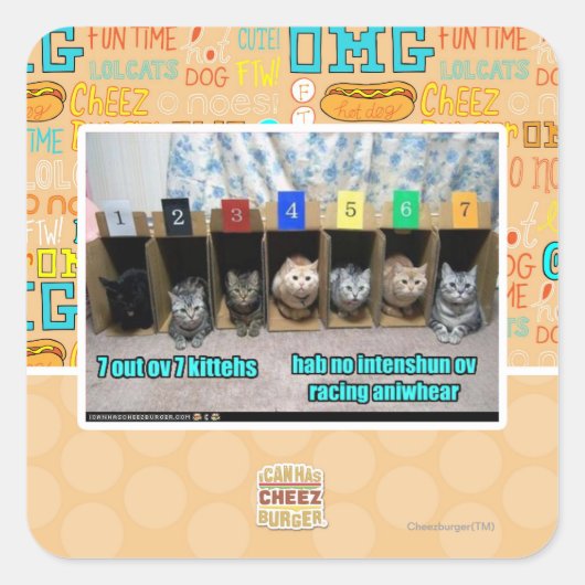 7アウトov 7キットー スクエアシール (正面)