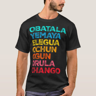 7アフリカ列強Orisha Santeria Cuba Religi Tシャツ