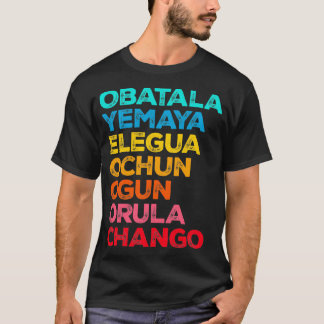 7アフリカ列強Orisha Santeria Cuba Religi Tシャツ