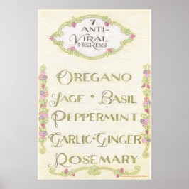 7アンチウイルスのハーブのポスター ポスター