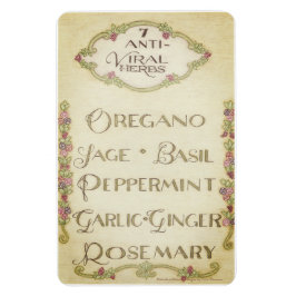 7アンチウイルスハーブ4" x 6"マグネット マグネット