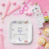 7インチスクエアバースデーパーティー紙プレート ペーパープレート (パーティー)