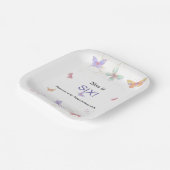 7インチスクエアバースデーパーティー紙プレート ペーパープレート (傾斜あり)