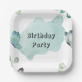 7インチスクエア紙プレート ペーパープレート