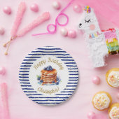 7インチパンケーキとパジャマ誕生日紙プレート ペーパープレート (パーティー)