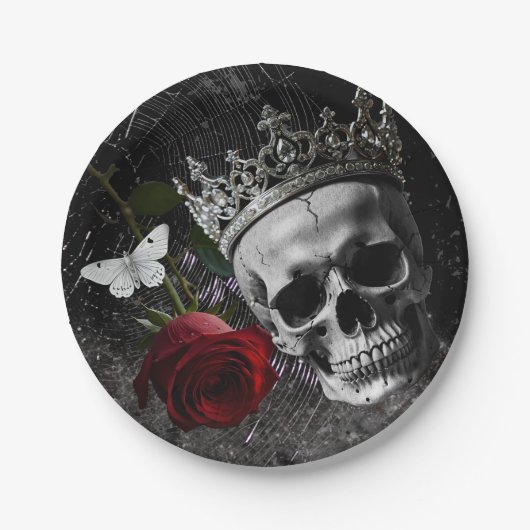 7インチラウンド紙プレートヘアリングアデラインザードメア ペーパープレート (正面)