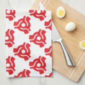 7インチ45 rpmビニルアダプタ挿入スピンドルスパイダー キッチンタオル (四つ折り)