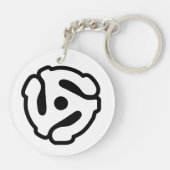 7インチ45 rpmビニルアダプタ挿入スピンドルスパイダー キーホルダー (裏面)