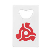 7インチ45 rpmビニルアダプタ挿入スピンドルスパイダー クレジットカード栓抜き (裏面)