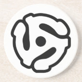 7インチ45 rpmビニルアダプタ挿入スピンドルスパイダー コースター (正面)