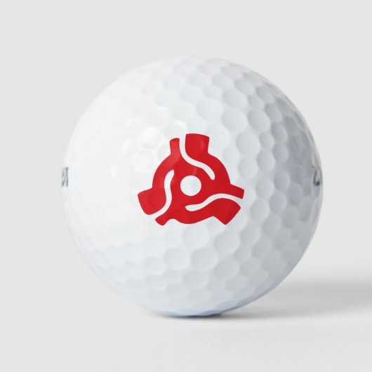 7インチ45 rpmビニルアダプタ挿入スピンドルスパイダー ゴルフボール (正面)