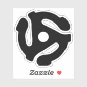 7インチ45 rpmビニルアダプタ挿入スピンドルスパイダー シール (シート)