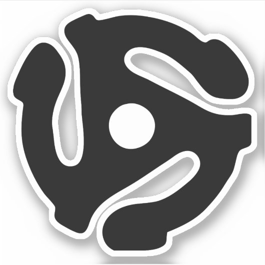 7インチ45 rpmビニルアダプタ挿入スピンドルスパイダー シール (正面)