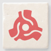 7インチ45 rpmビニルアダプタ挿入スピンドルスパイダー ストーンコースター (正面)