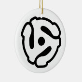 7インチ45 rpmビニルアダプタ挿入スピンドルスパイダー セラミックオーナメント (右)