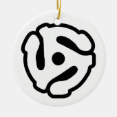 7インチ45 rpmビニルアダプタ挿入スピンドルスパイダー セラミックオーナメント (正面)