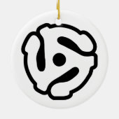 7インチ45 rpmビニルアダプタ挿入スピンドルスパイダー セラミックオーナメント (裏面)