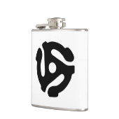 7インチ45 rpmビニルアダプタ挿入スピンドルスパイダー フラスク (左)