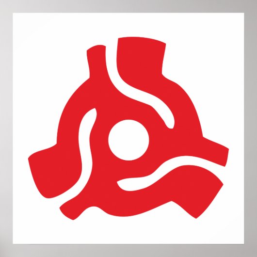 7インチ45 rpmビニルアダプタ挿入スピンドルスパイダー ポスター (正面)