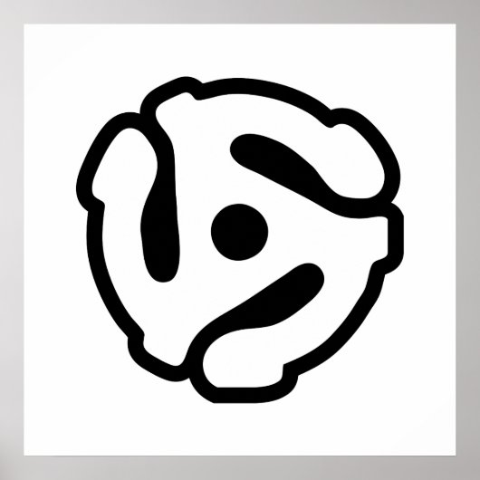 7インチ45 rpmビニルアダプタ挿入スピンドルスパイダー ポスター (正面)