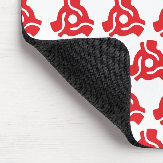 7インチ45 rpmビニルアダプタ挿入スピンドルスパイダー マウスパッド (コーナー)