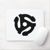 7インチ45 rpmビニルアダプタ挿入スピンドルスパイダー マウスパッド (マウス)