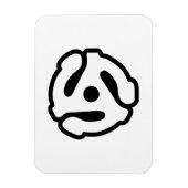 7インチ45 rpmビニルアダプタ挿入スピンドルスパイダー マグネット (縦)