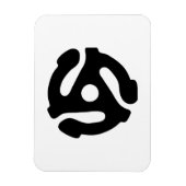 7インチ45 rpmビニルアダプタ挿入スピンドルスパイダー マグネット (縦)