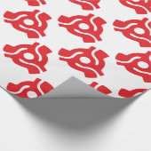 7インチ45 rpmビニルアダプタ挿入スピンドルスパイダー ラッピングペーパー (角)