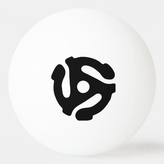 7インチ45 rpmビニルアダプタ挿入スピンドルスパイダー 卓球ボール (正面)