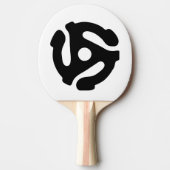 7インチ45 rpmビニルアダプタ挿入スピンドルスパイダー 卓球ラケット (正面)