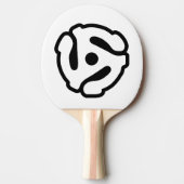 7インチ45 rpmビニルアダプタ挿入スピンドルスパイダー 卓球ラケット (正面)