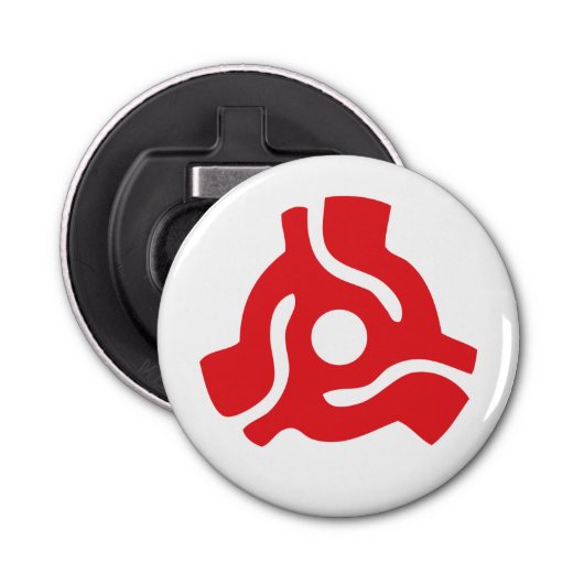 7インチ45 rpmビニルアダプタ挿入スピンドルスパイダー 栓抜き (正面)