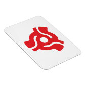 7インチ45 rpmビニールアダプタにスピンドルクモを挿入 マグネット (右側)