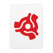 7インチ45 rpmビニールアダプタにスピンドルクモを挿入 マグネット (縦)